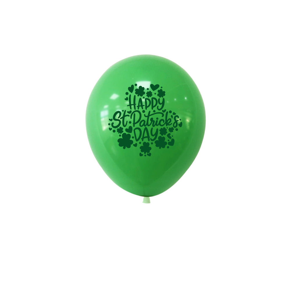 12-Inch St. Patrick's Day Printed Latex Party Balloons - 10 Pack