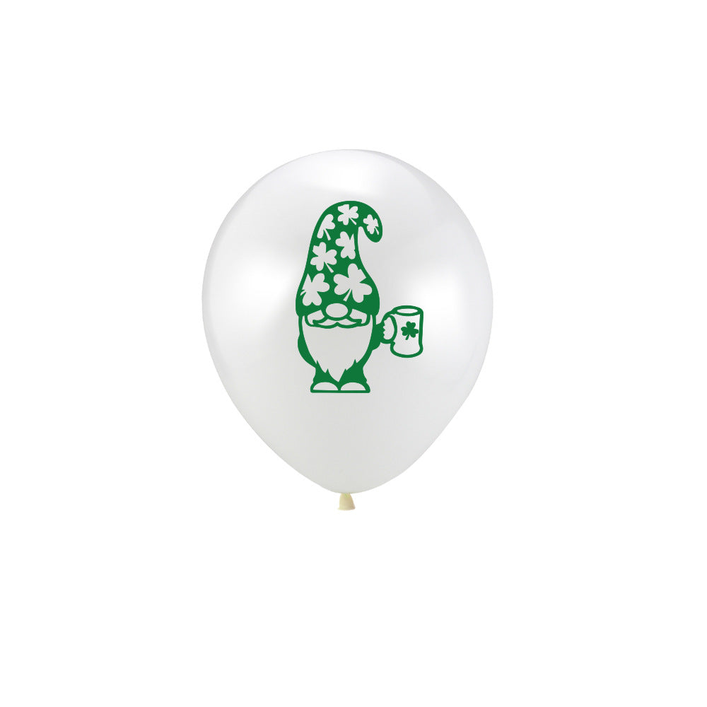 12-Inch St. Patrick's Day Printed Latex Party Balloons - 10 Pack