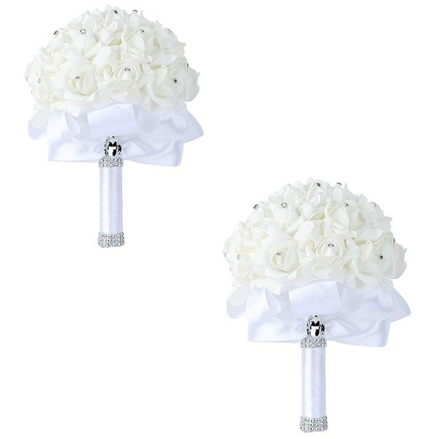 Crystal Bridal Rose Bouquet - Image 7