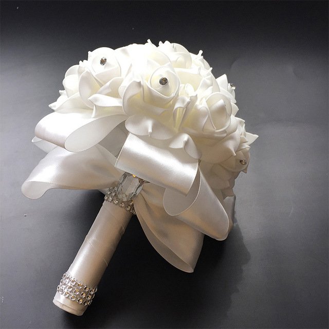 Crystal Bridal Rose Bouquet - Image 16