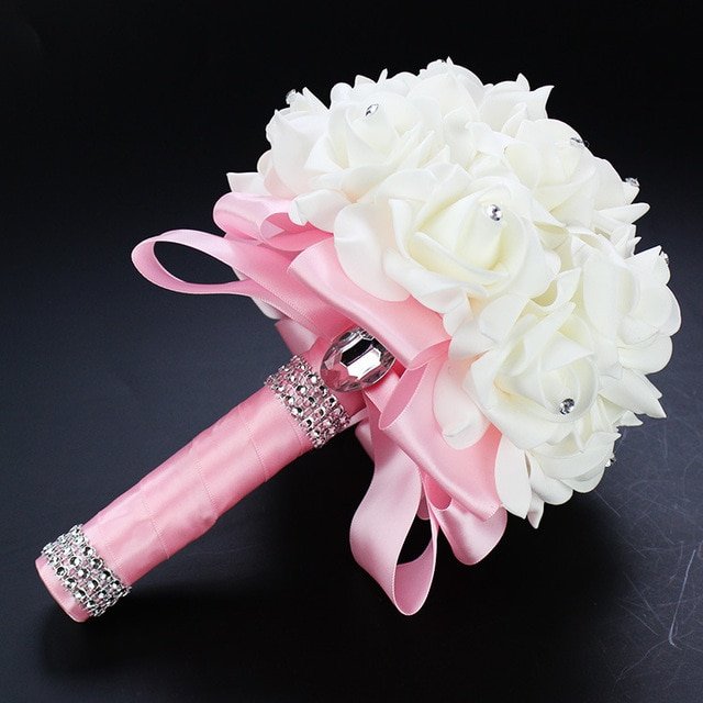 Crystal Bridal Rose Bouquet - Image 11
